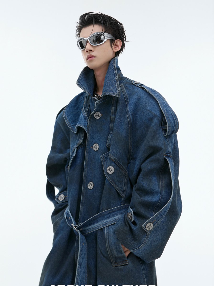 [Culture] vintage washed denim coat na1455