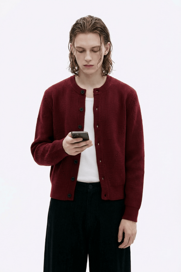 Quiet Rib Knit Cardigan na2363