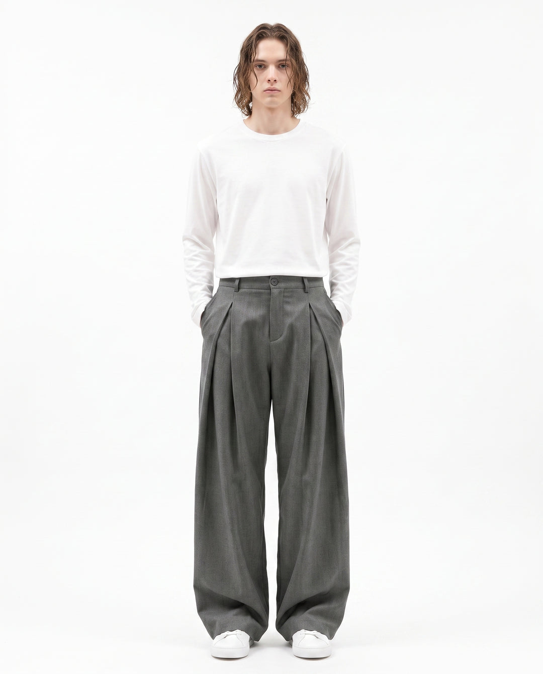 Pleated Wide Pants na2983