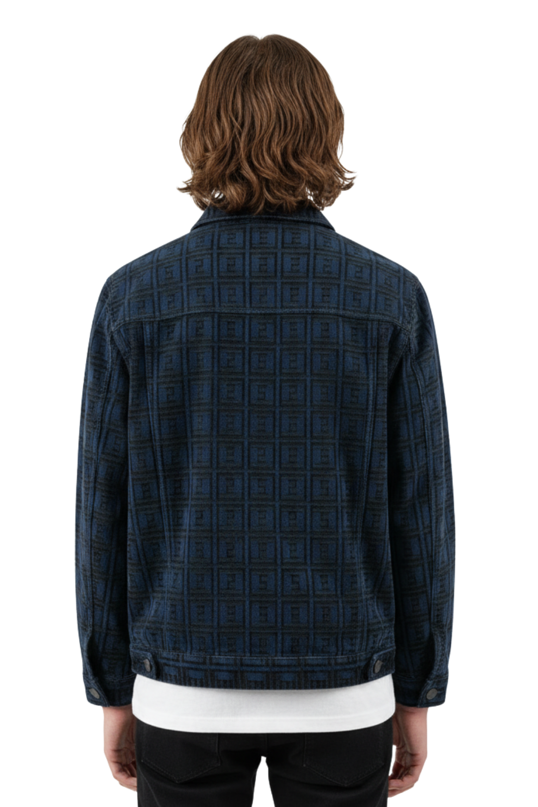 Embossed Monogram Denim Jacket  na2399