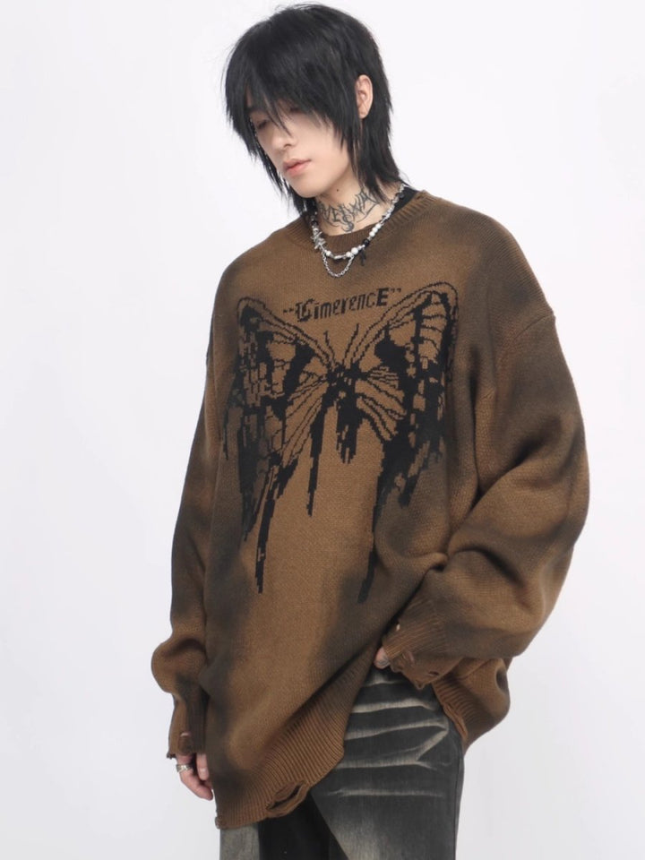 【Mz】broken holes sweater na1474