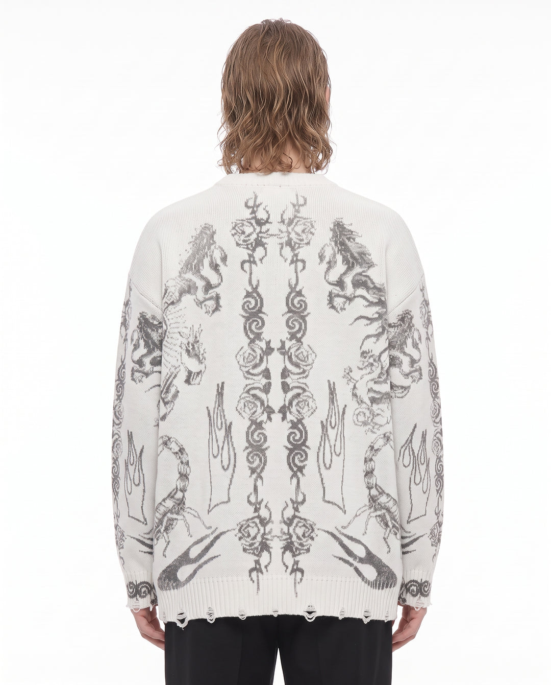 Graphic Knit Sweater na3241