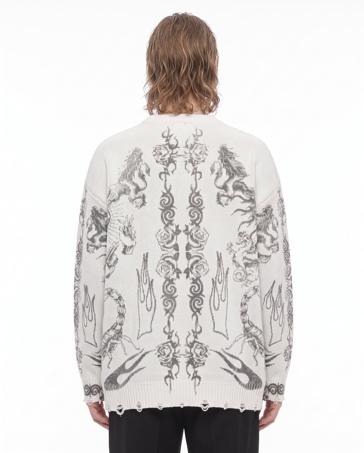 Graphic Knit Sweater na3241