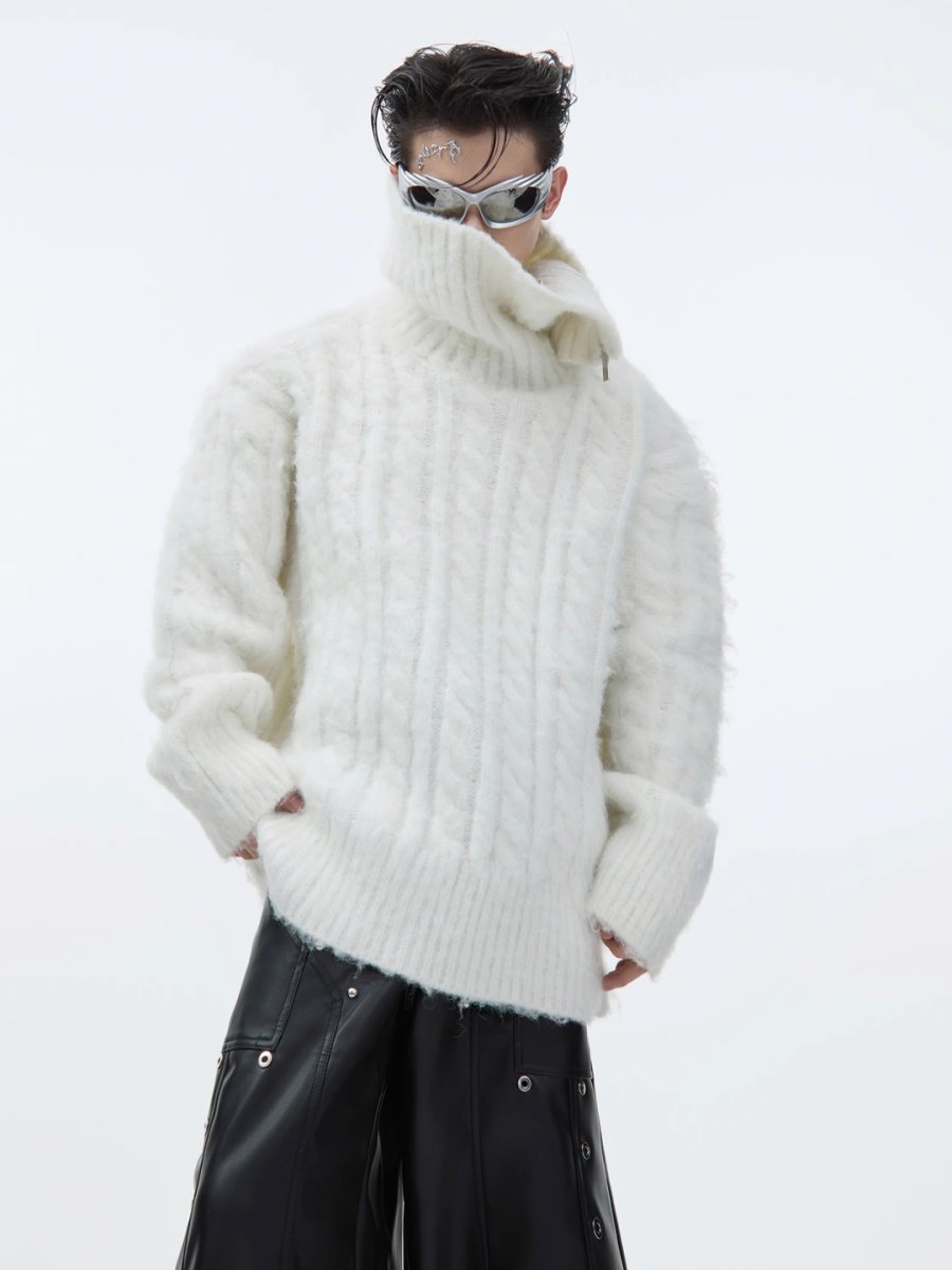 [CultureE] high neck loose knit na1580