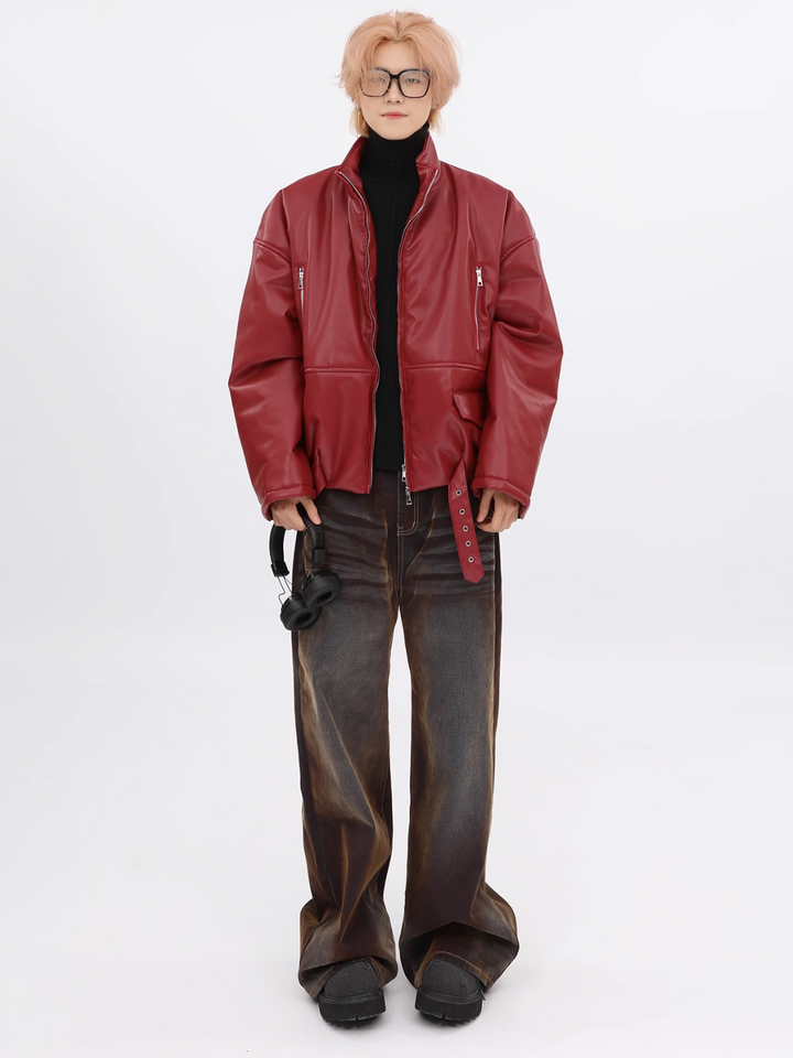 【FUTUREBOY】Korean PU leather jacket  na1713