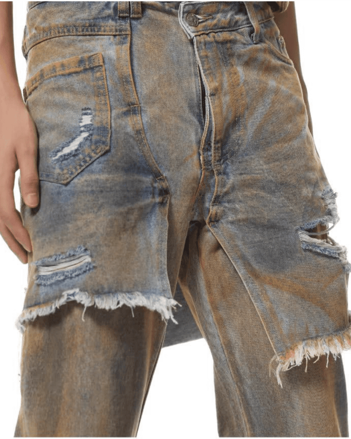 DEBRIS LAYERED JEANS na2307 