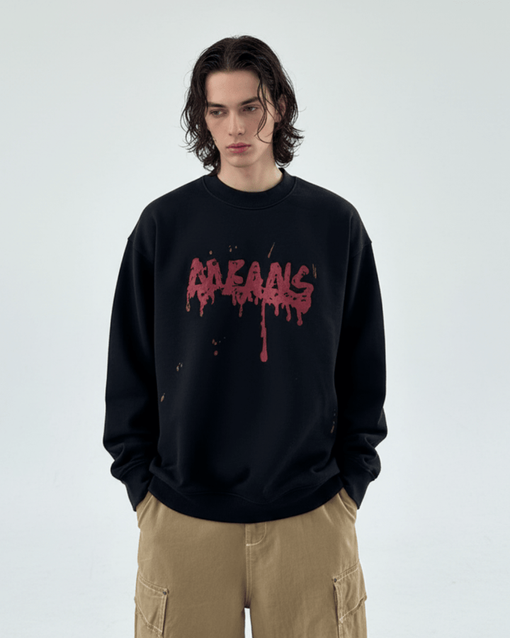 [Nanostudio] Graffiti Drip Sweatshirt na2230