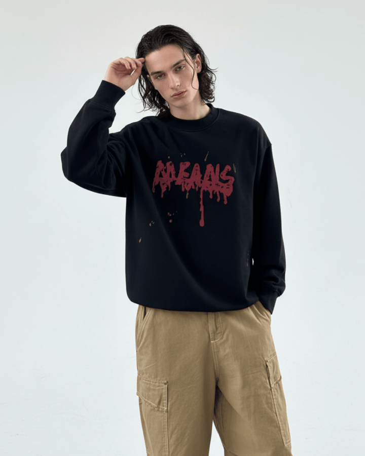 [Nanostudio] Graffiti Drip Sweatshirt na2230