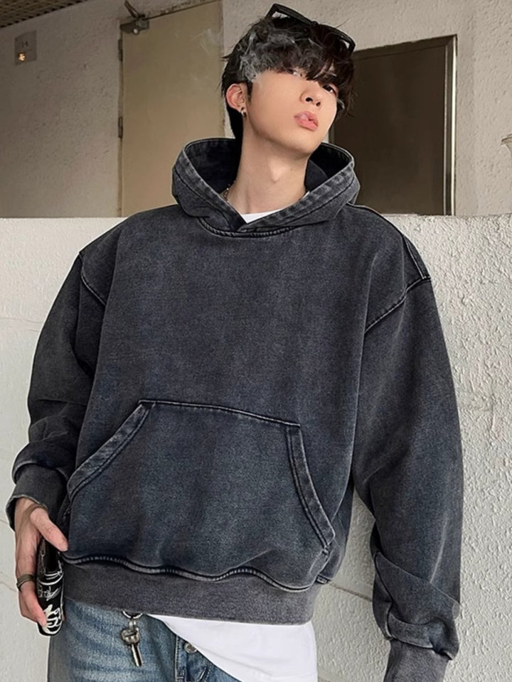 [JH HOMME] washed hooded na1558