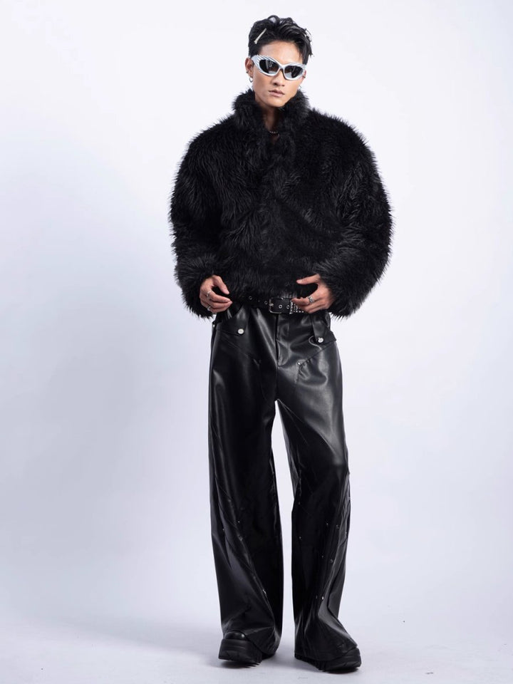 [PLAN1ONE] fur jacket na1670