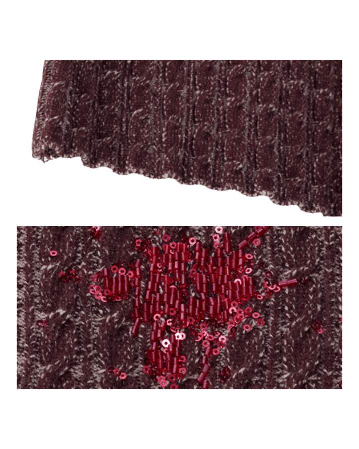 [ArguE CulturE] Garnet Bloom Knit Top na2250