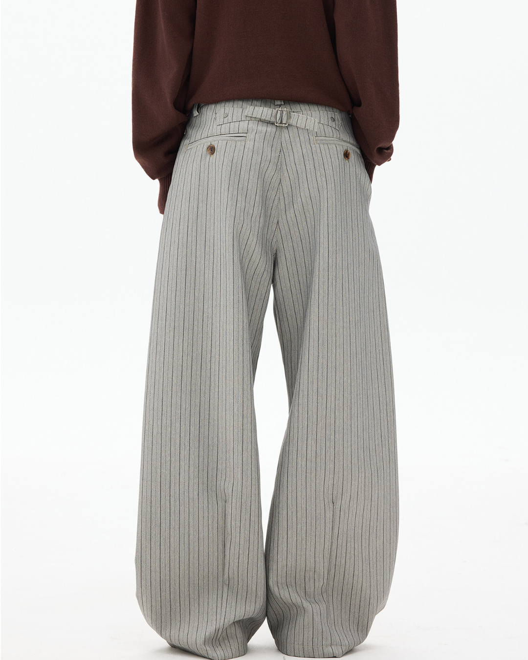 STRIPE DRAPE WIDE SLACKS na2319 