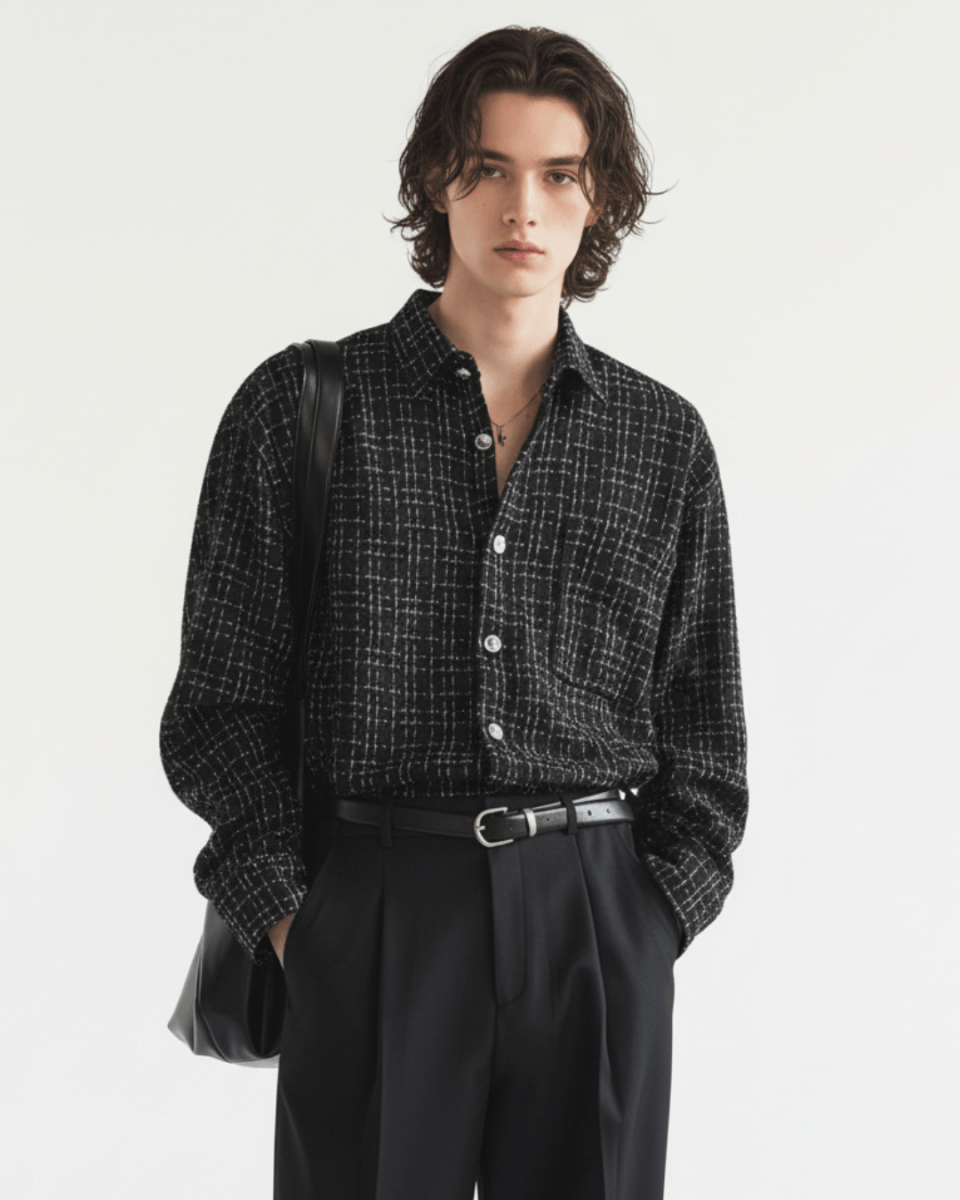 [MRCYC] Seoul Check Over Shirt na2218 