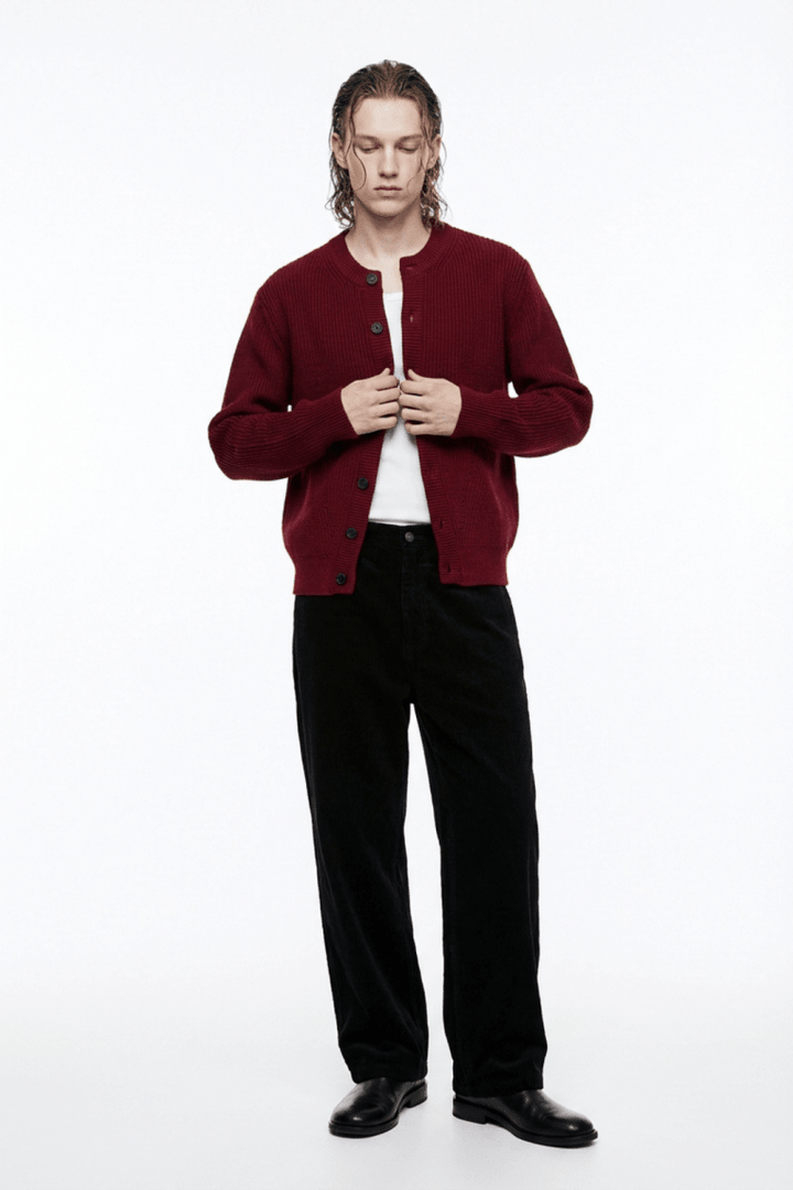 Quiet Rib Knit Cardigan na2363