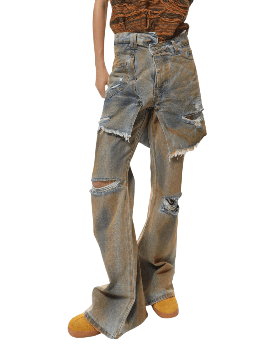 DEBRIS LAYERED JEANS na2307 