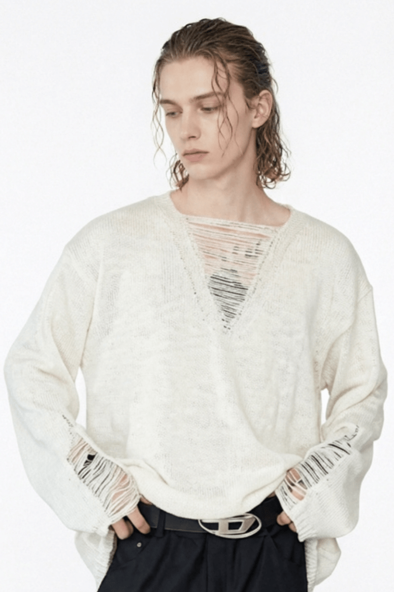 [CUIBUJU] V-neck loose trend within shirt na1061