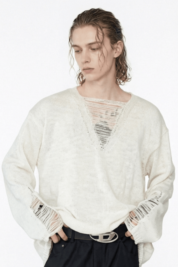 [CUIBUJU] V-neck loose trend within shirt na1061