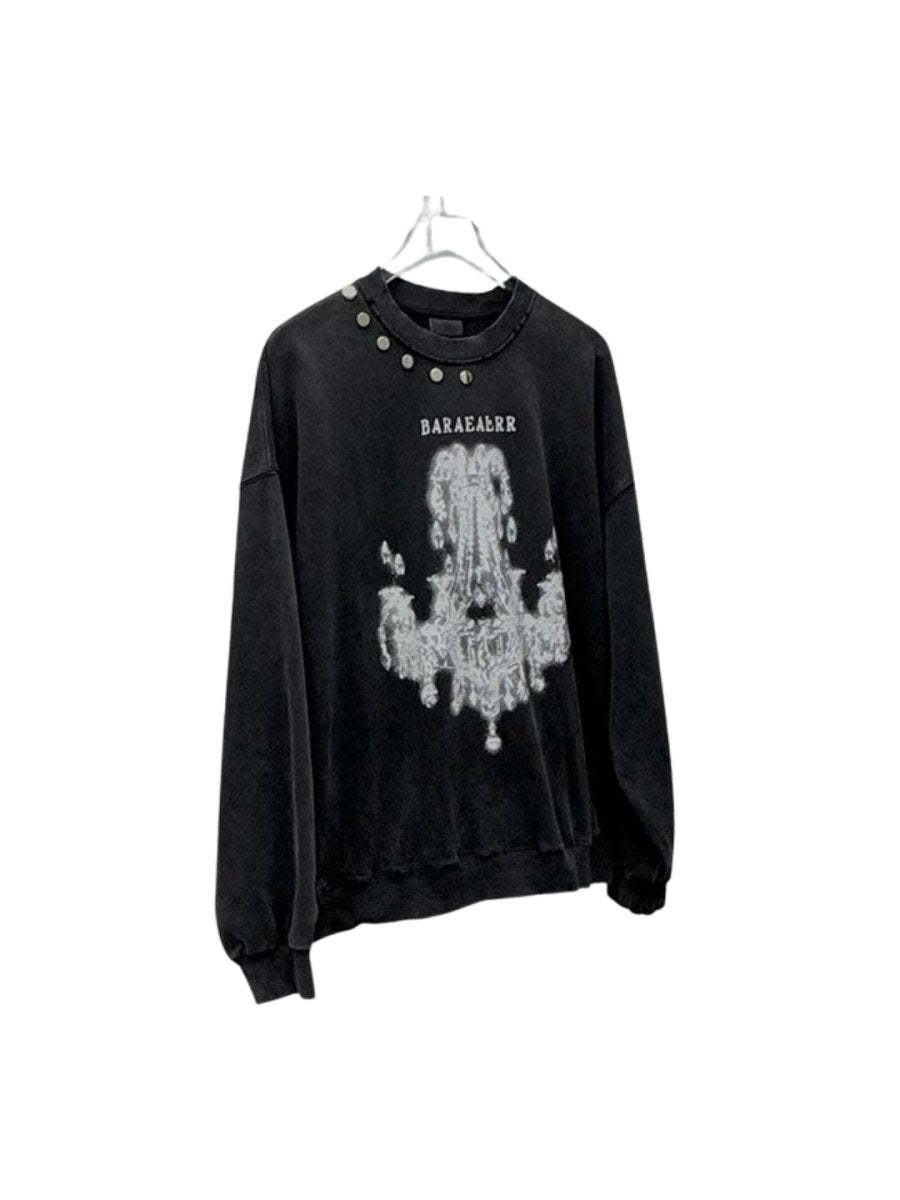 【JH HOMME】printing round neck sweater na1556