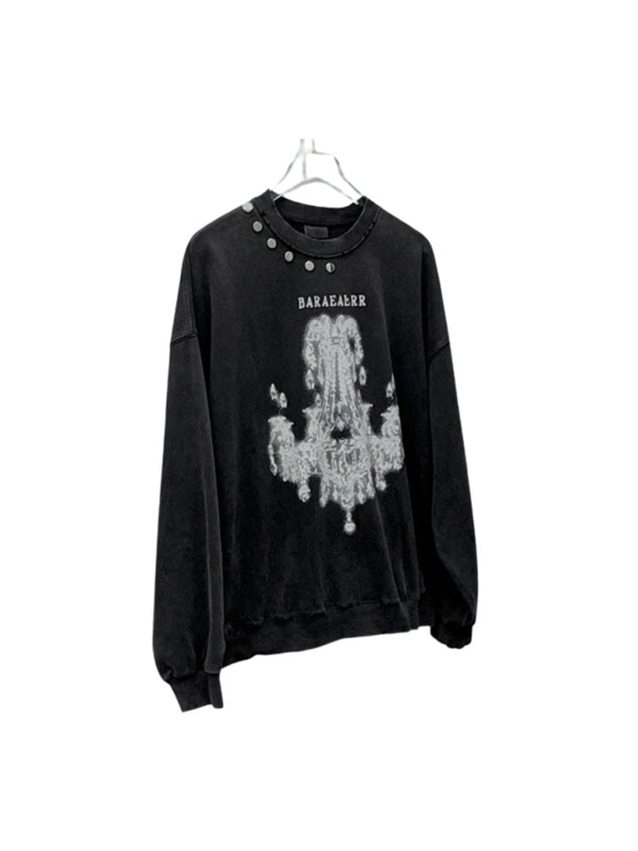 【JH HOMME】printing round neck sweater  na1556