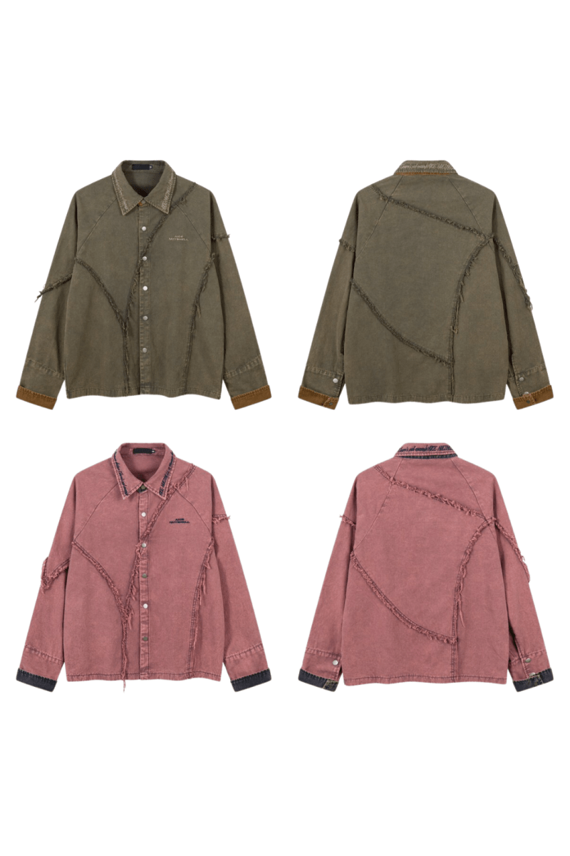 Frayed Edge Oversized Shirt na2455