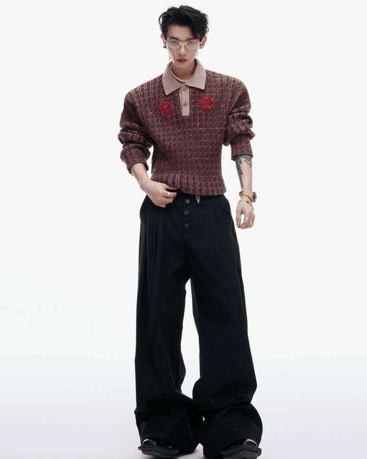 [ArguE CulturE] Garnet Bloom Knit Top na2250