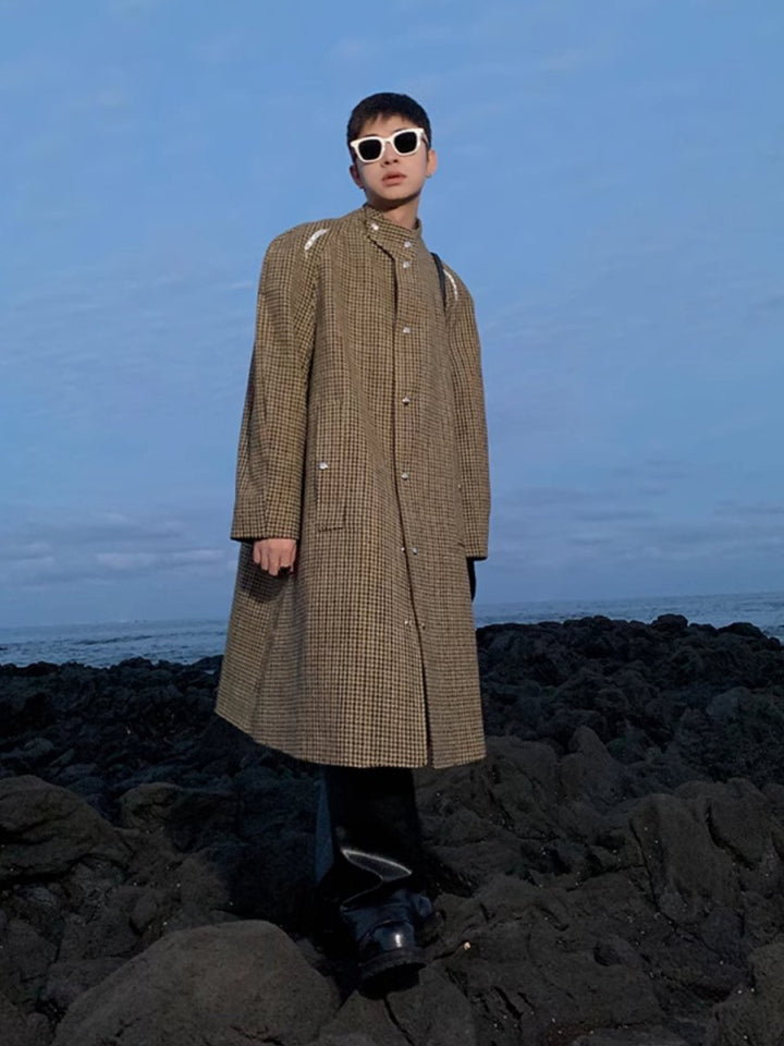 [ESC MAN STUDIO] mid-length wool coat na1616