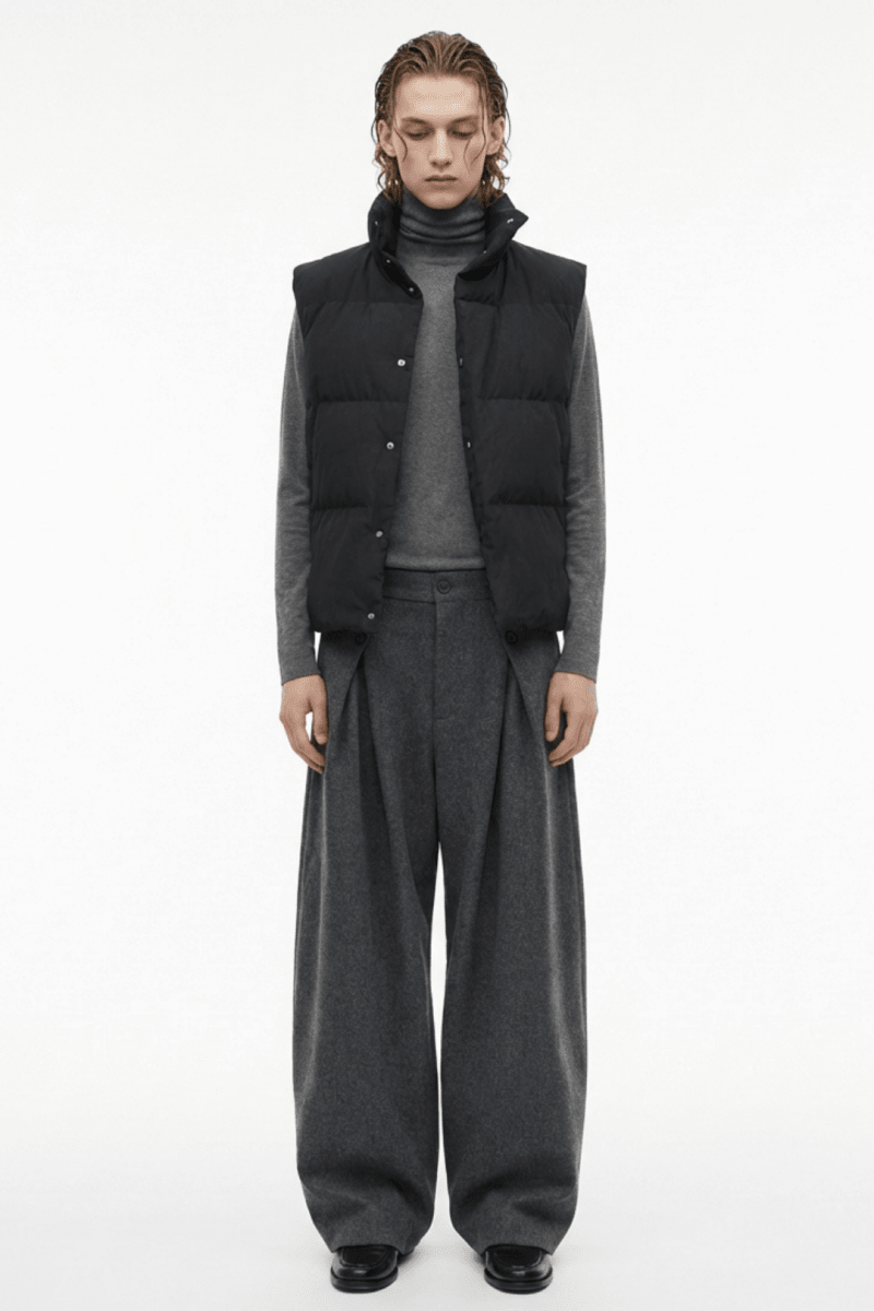 Wide Tuck Slacks na2361