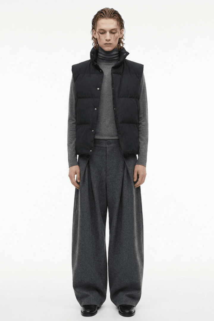 Wide Tuck Slacks na2361