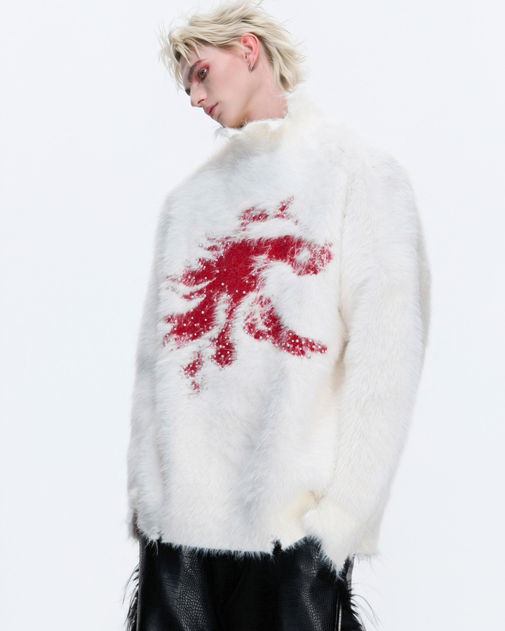 【ArguE CulturE】Crimson Howl Fur Jacket na2285