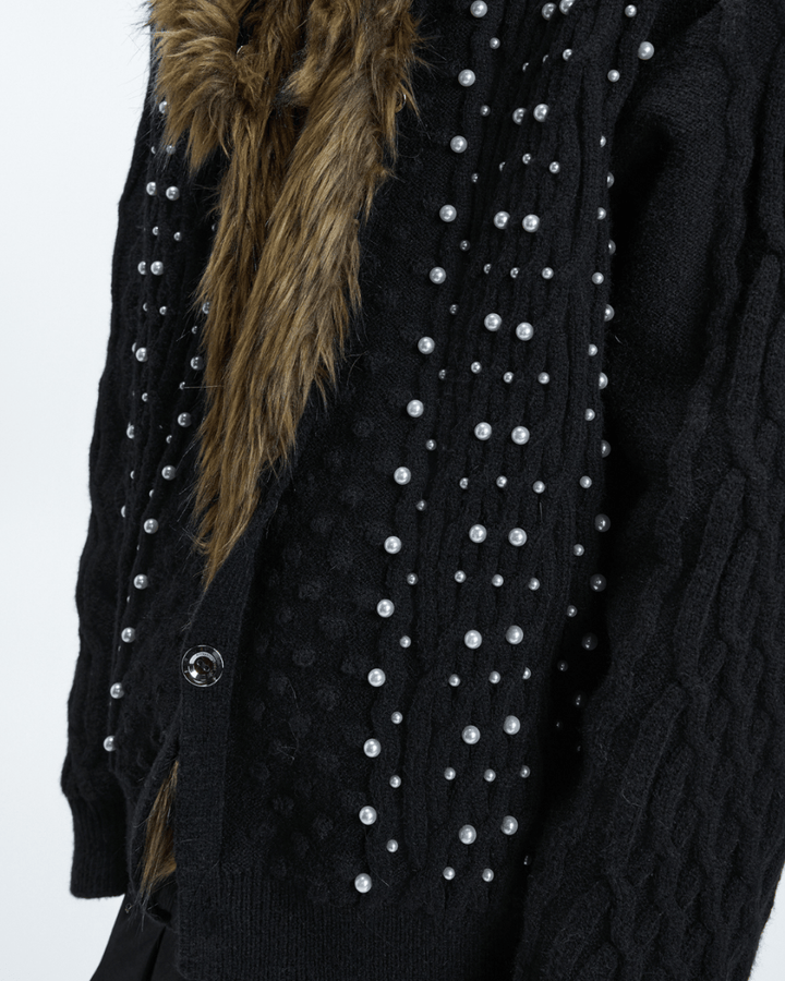 [ArguE CulturE] Royal Fang Fur Knit Coat na2254