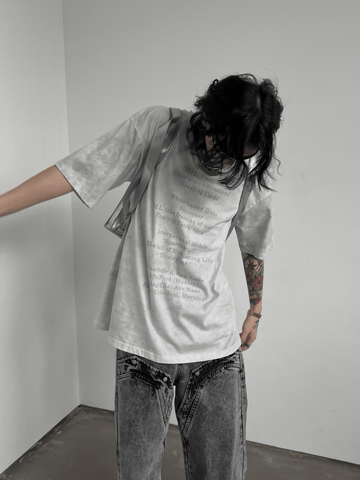 【SOULWORKER】washed t-shirt na1271