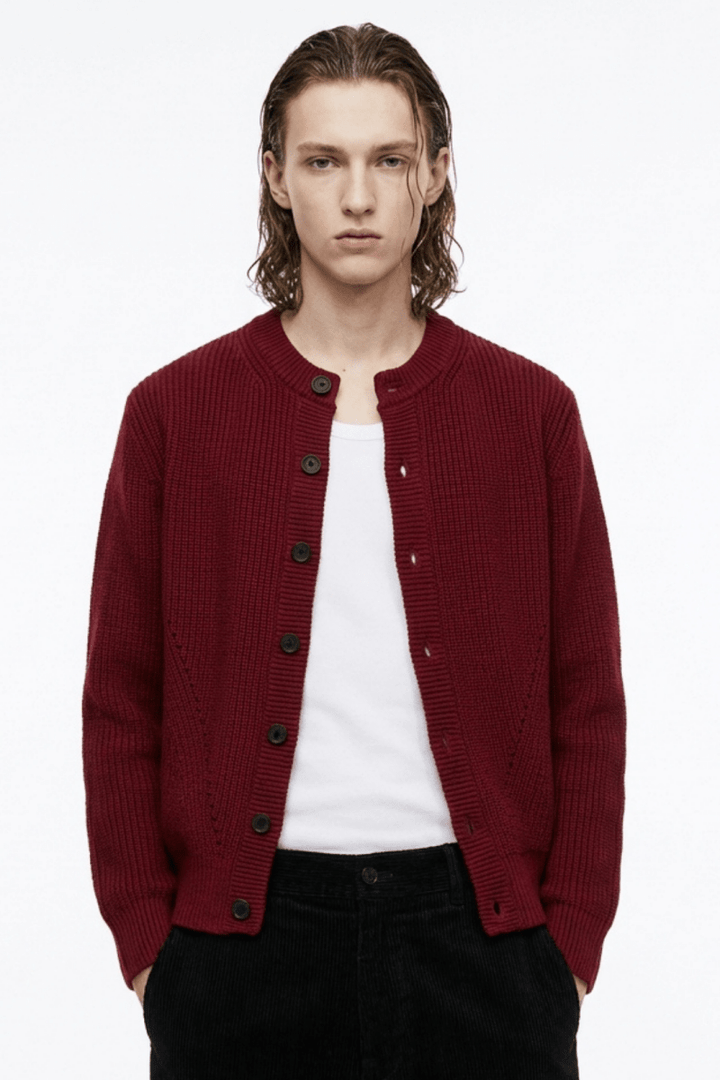 Quiet Rib Knit Cardigan na2363