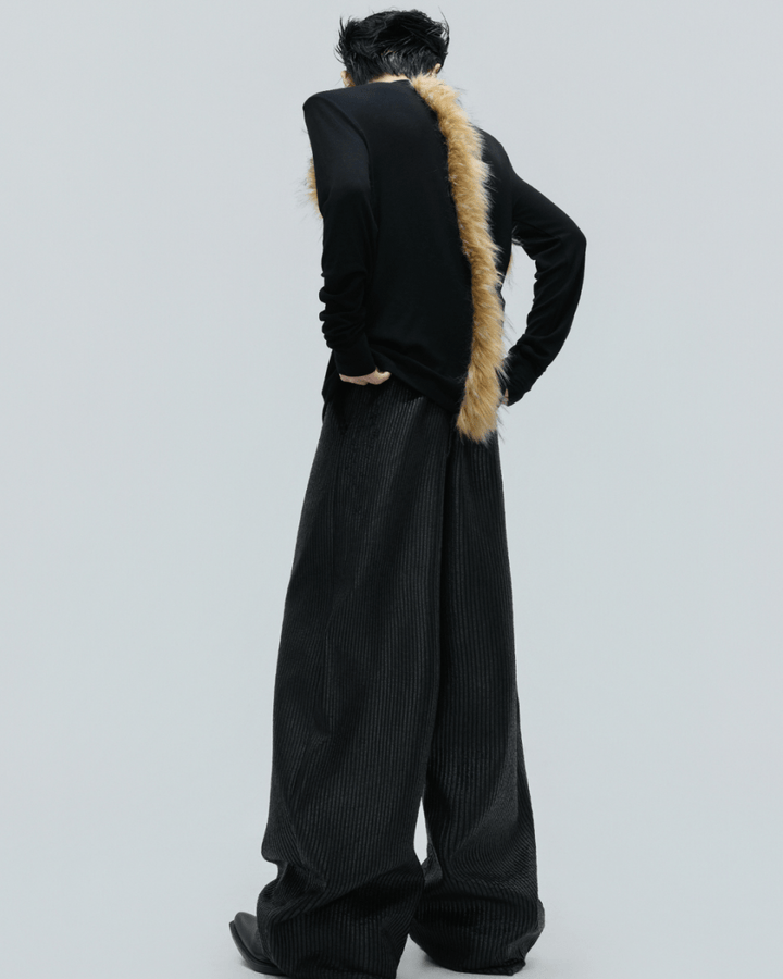 [ArguE CulturE] Golden Fang Fur Knit na2253