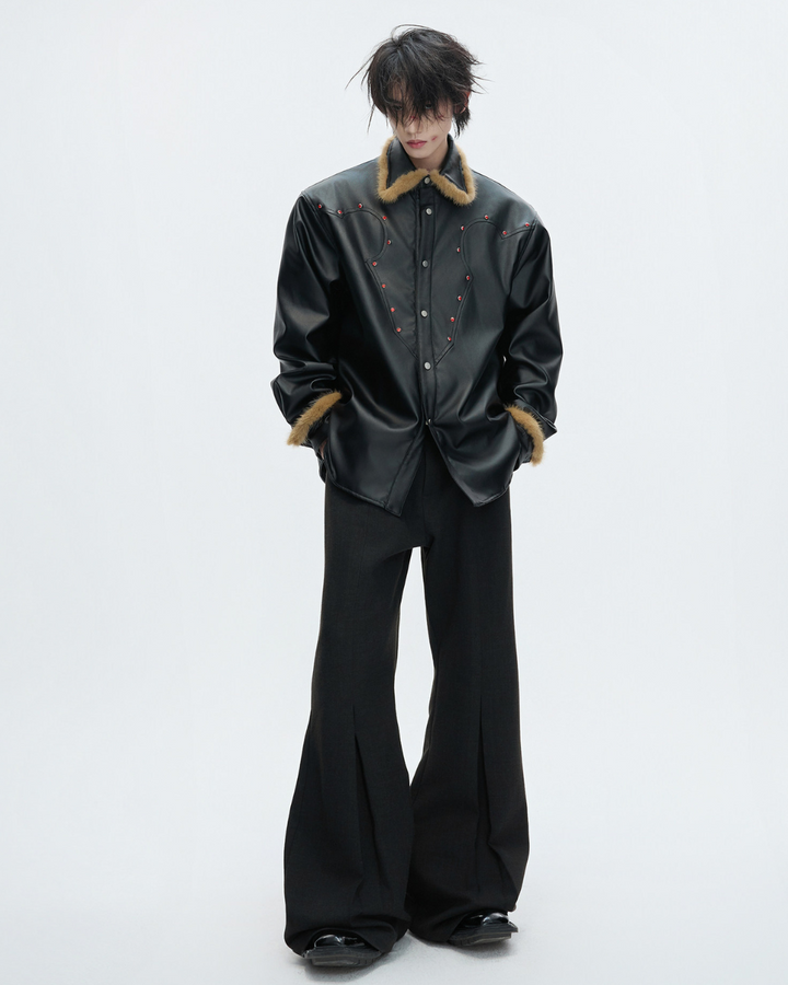 【ArguE CulturE】CRIMSON STUD LEATHER JACKET na2292