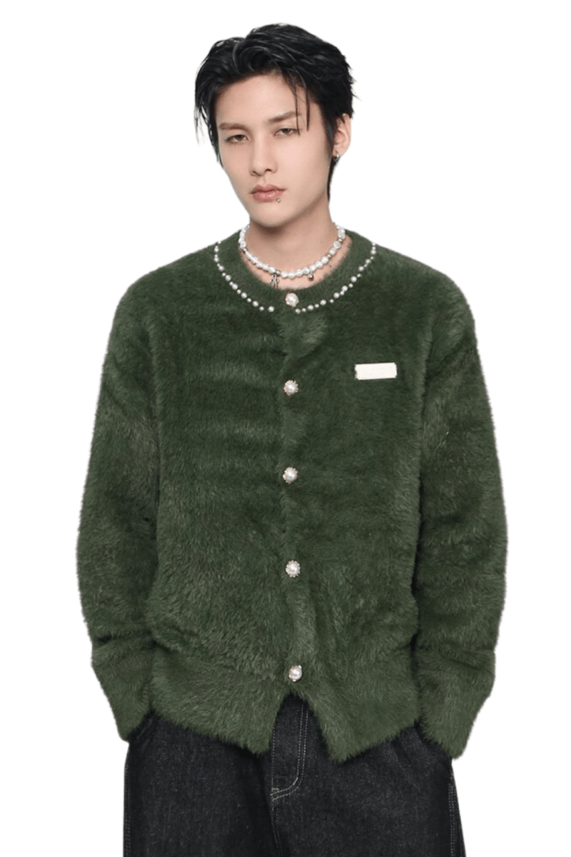 Premium Fuzzy Knit Cardigan na2438