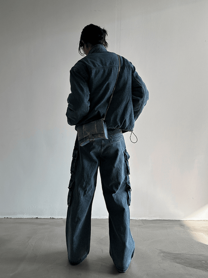 [GENESISBOY] Heavy Wash Multi-Pocket Jeans na983