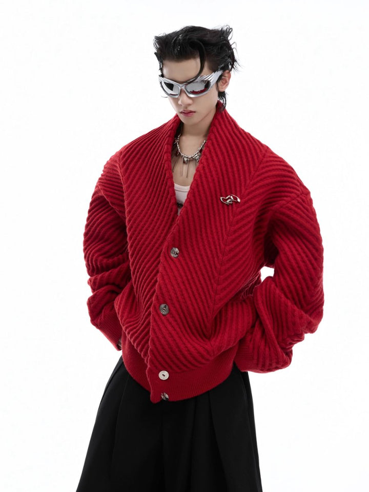 [CultureE] loose V-neck sweater na1531