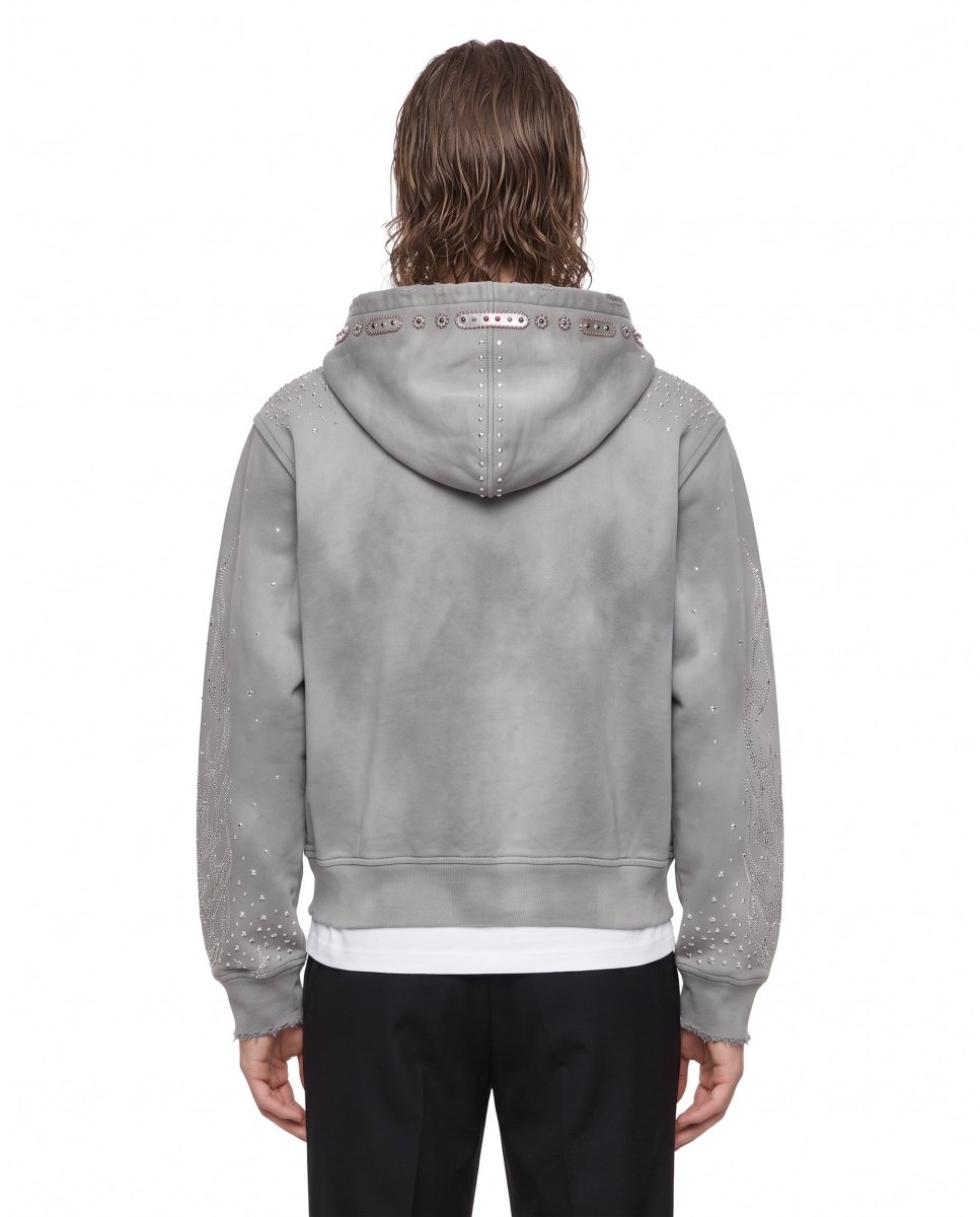 Studded Zip Hoodie na3228