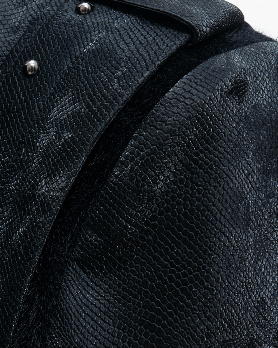 [ArguE CulturE] Noir Crest Cyber ​​Jacket na2255