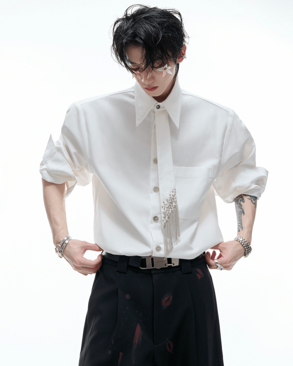 【ArguE CulturE】niche tie design shirt na2171