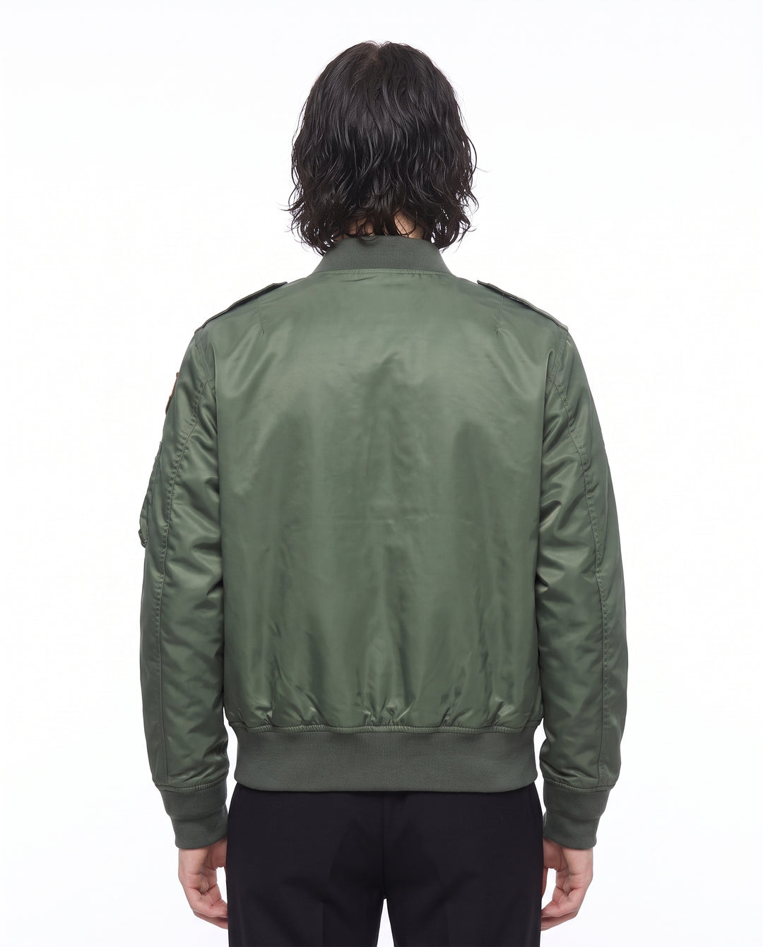 Patched Bomber Jacket na2988