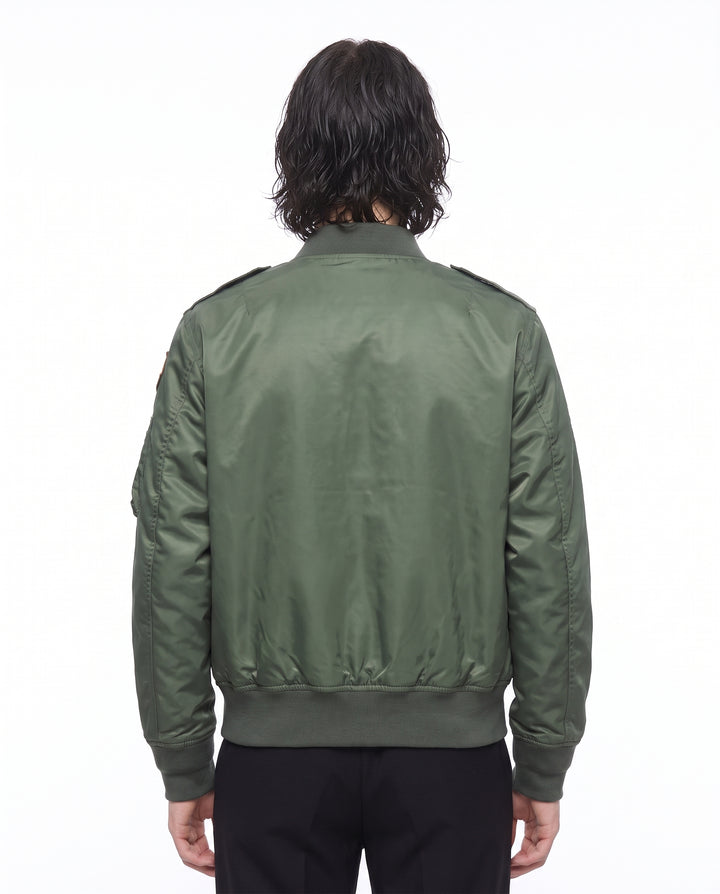 Patched Bomber Jacket na2988