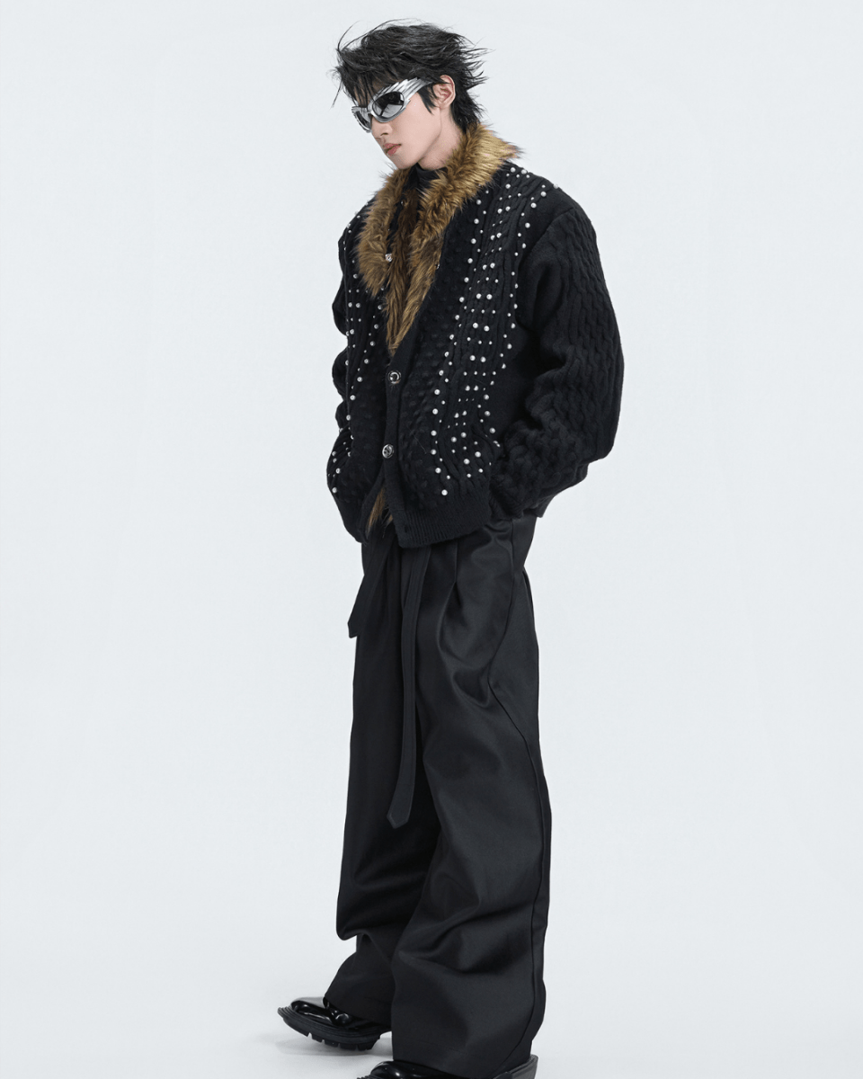 [ArguE CulturE] Royal Fang Fur Knit Coat na2254