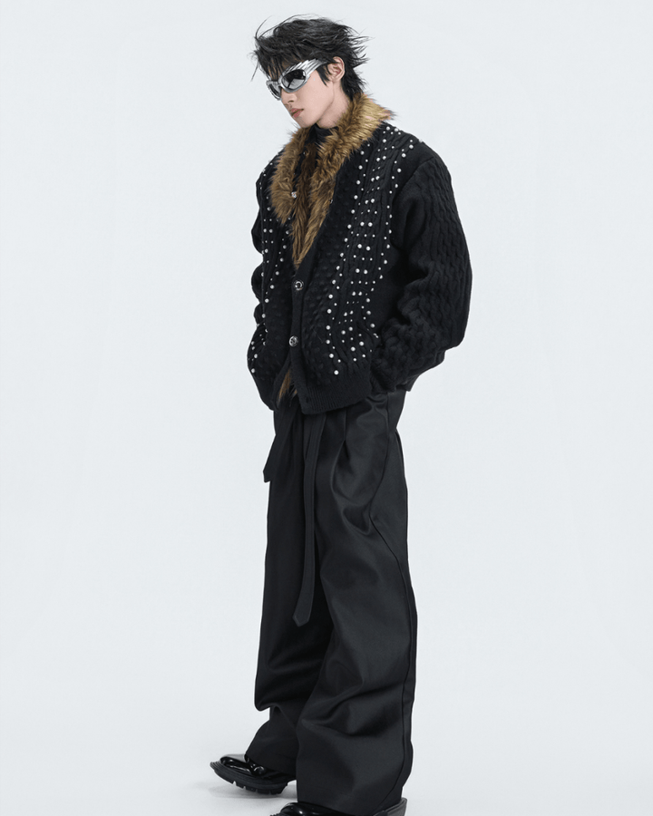 [ArguE CulturE] Royal Fang Fur Knit Coat na2254