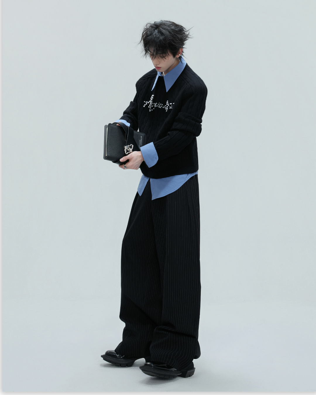 [ArguE CulturE]Pearl Logo Knit Sweater na2267