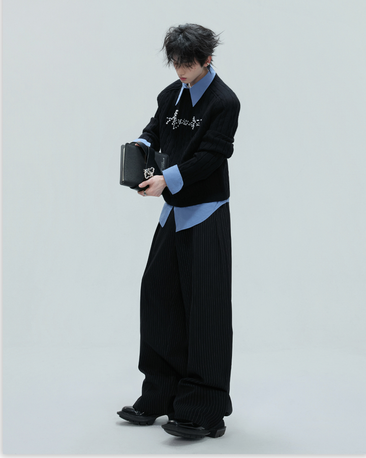 [ArguE CulturE]Pearl Logo Knit Sweater na2267