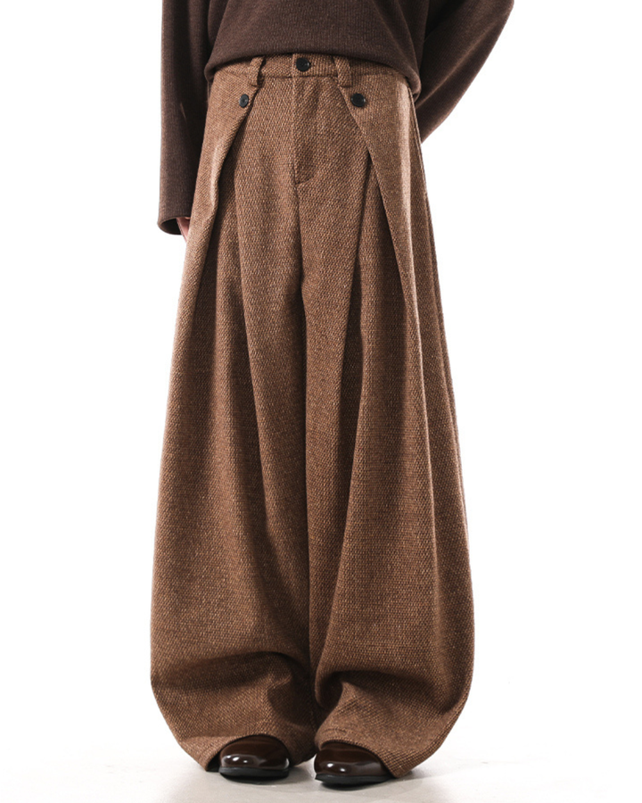 [BLANKIN] Crafted Volume Wide Slacks na2280