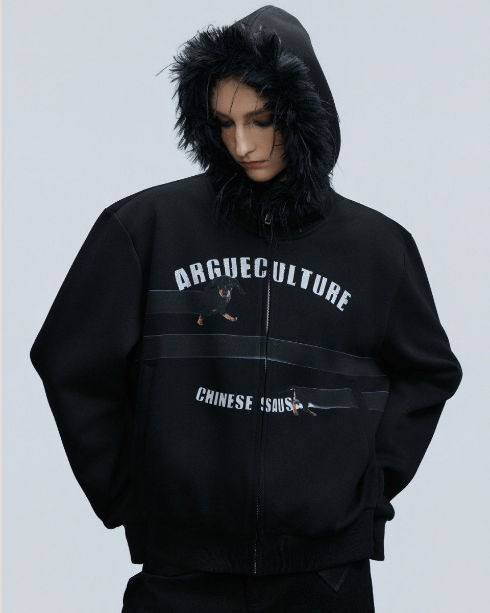 [ArguE CulturE] Seoul Faux-Fur Dog Hoodie na2251
