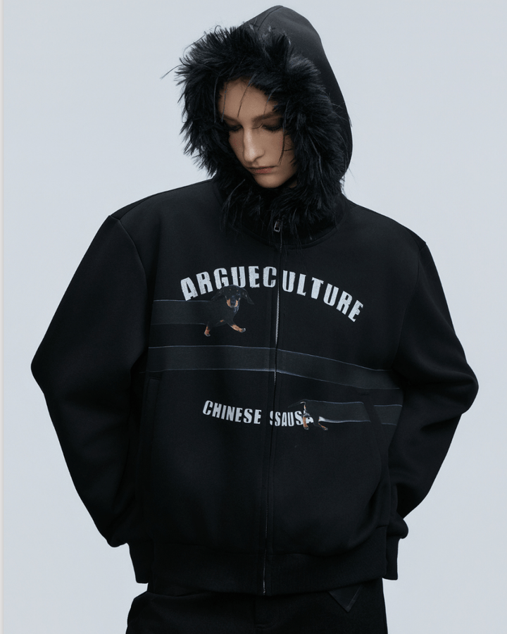 [ArguE CulturE] Seoul Faux-Fur Dog Hoodie na2251