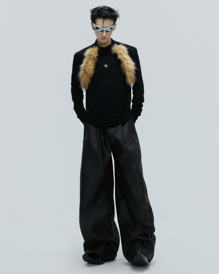 [ArguE CulturE] Golden Fang Fur Knit na2253